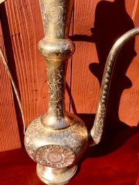 Image 3 of Tall Vintage Brass Kettle