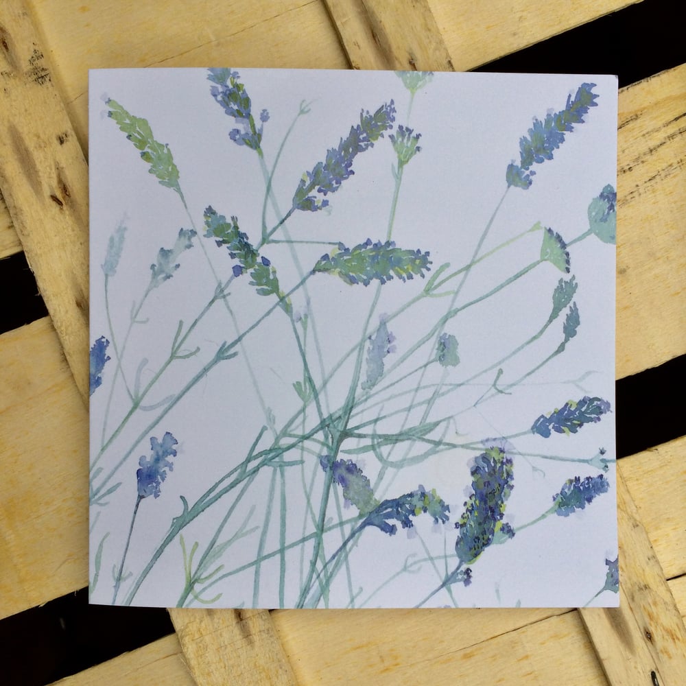 Image of Lavender Greetings Card