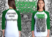 Image of ”And Then You're Compost” - white/green Raglan Shirt