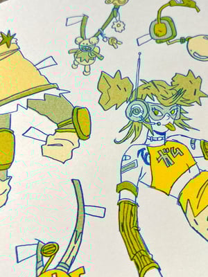 Jet Set Radio Riso Print - Small Version