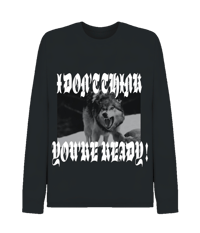 Image 1 of WOLF BLACK LONG SLEEVE 