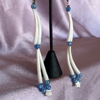 Image 2 of 2 tier Dentalium Earrings (2 shells)