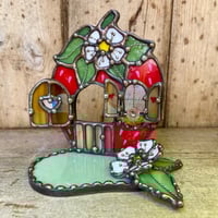 Image 2 of CUSTOM ORDER LISTING Strawberry House Candle Holder