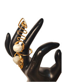 Image 1 of Long Amozonite Adjectable ring 