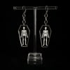 clear coffin dangle earrings 