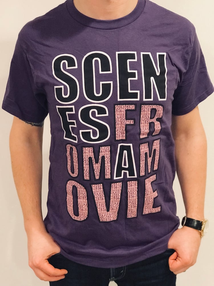 Image of Purple Block Letters T-Shirt