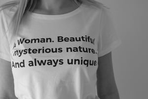 Image of "A Woman" Women´s T-Shirt
