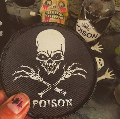 Image of POISON SKULL N BONES PATCH