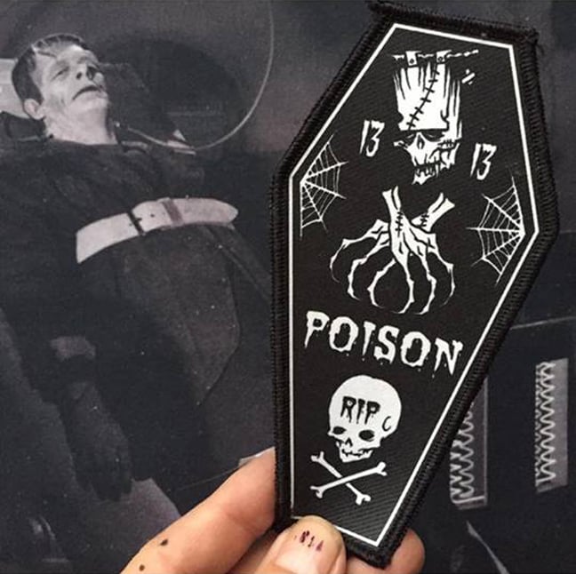 Image of RIP POISON FRANKEE - COFFIN PATCH