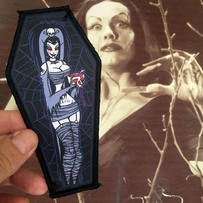 Image of COBWEB GHOUL - COFFIN PATCH
