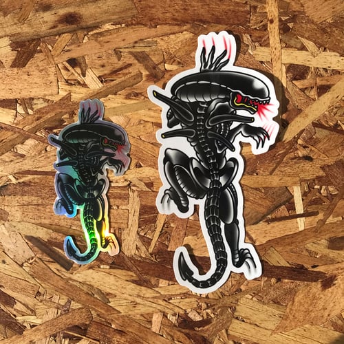Image of Xenomorph & Neomorph Panther by PON (Stickers)