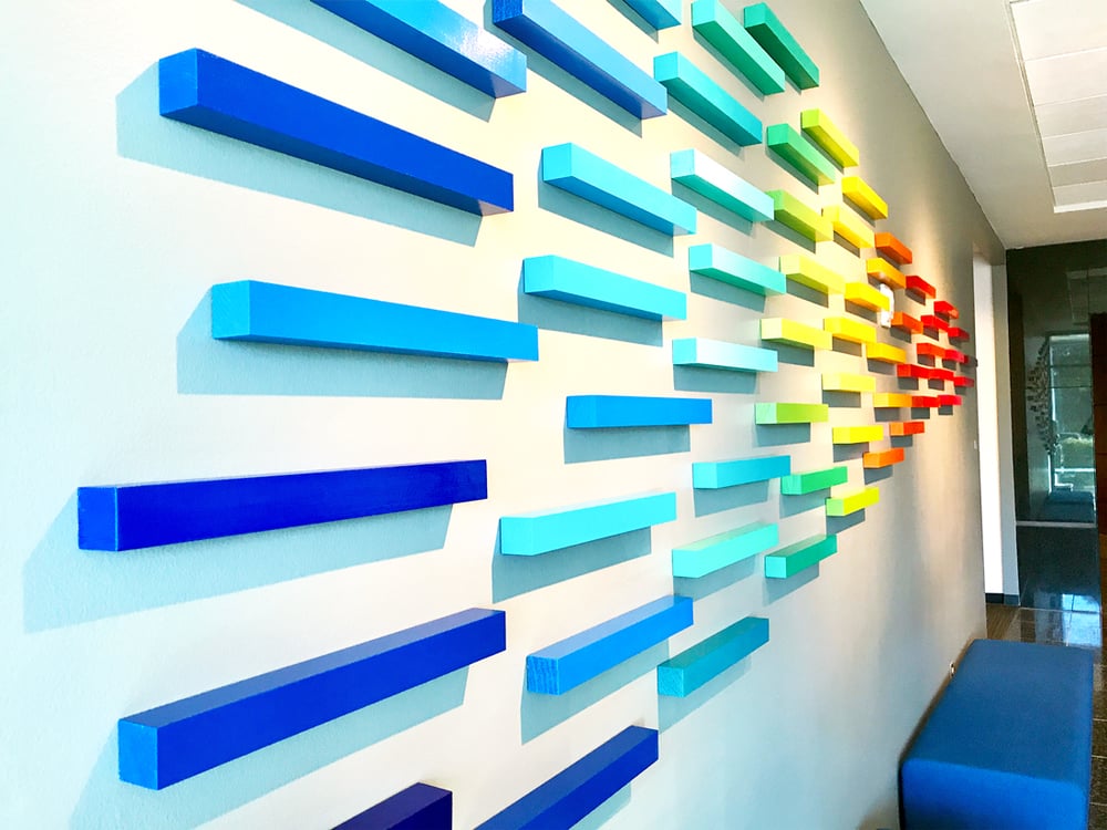 Image of 'SOARING IN FULL COLOR' | Large Wall Art Installation | Commercial Art | Branding Art