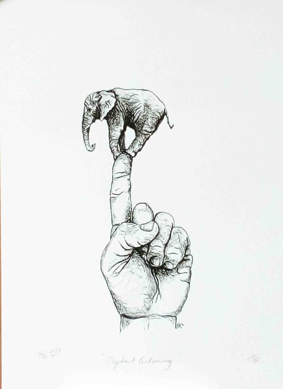 Image of Elephant Balancing