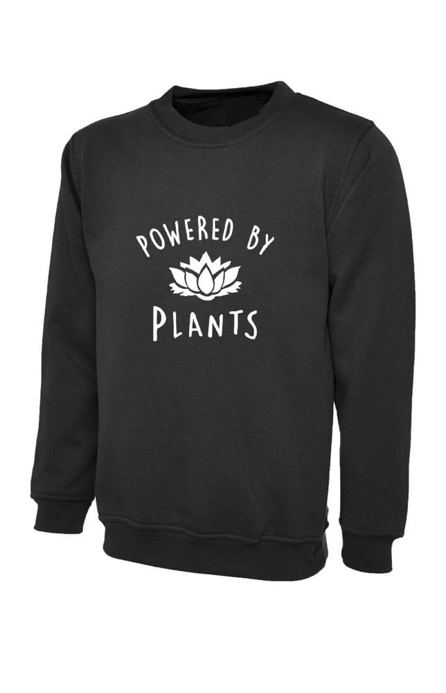 Image of Black Powered By Plants Sweatshirt