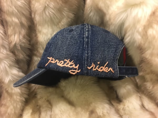 Image of "Pretty Rider" Handstitched Hat (Light Pink) 1 of 1