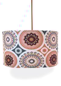 Darjeeling Linen Lampshade - Harvest Orange