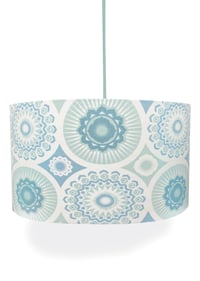 Darjeeling Linen Lampshade - Chalkhill Blue