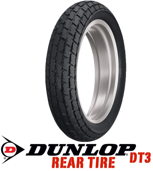 Image of Dunlop DT3 140/80-19 R5 Medium - Rear