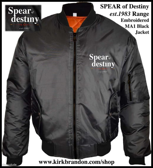 SPEAR of DESTINY est.1983 Range MA1 Black Jacket