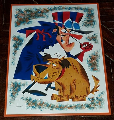 Image of DICK DASTARDLY and MUTTLEY 11x14 PRINT