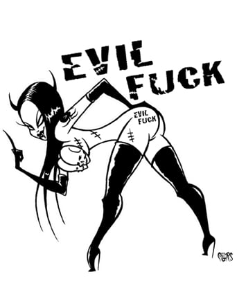 Image of EVIL FUCK - STICKER