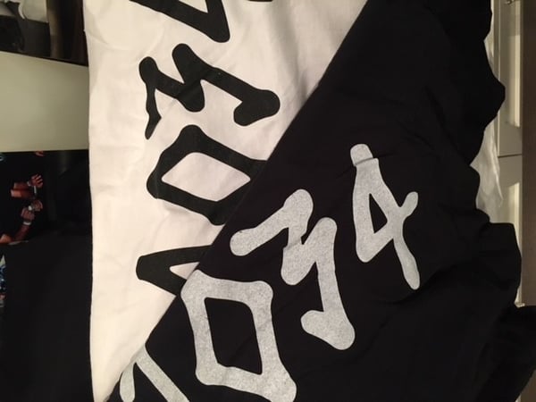 Image of 1034 Band Logo T Shirts (Available in Black & White)