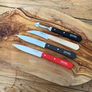 Image of Opinel kitchen prep knife set - fforest colours
