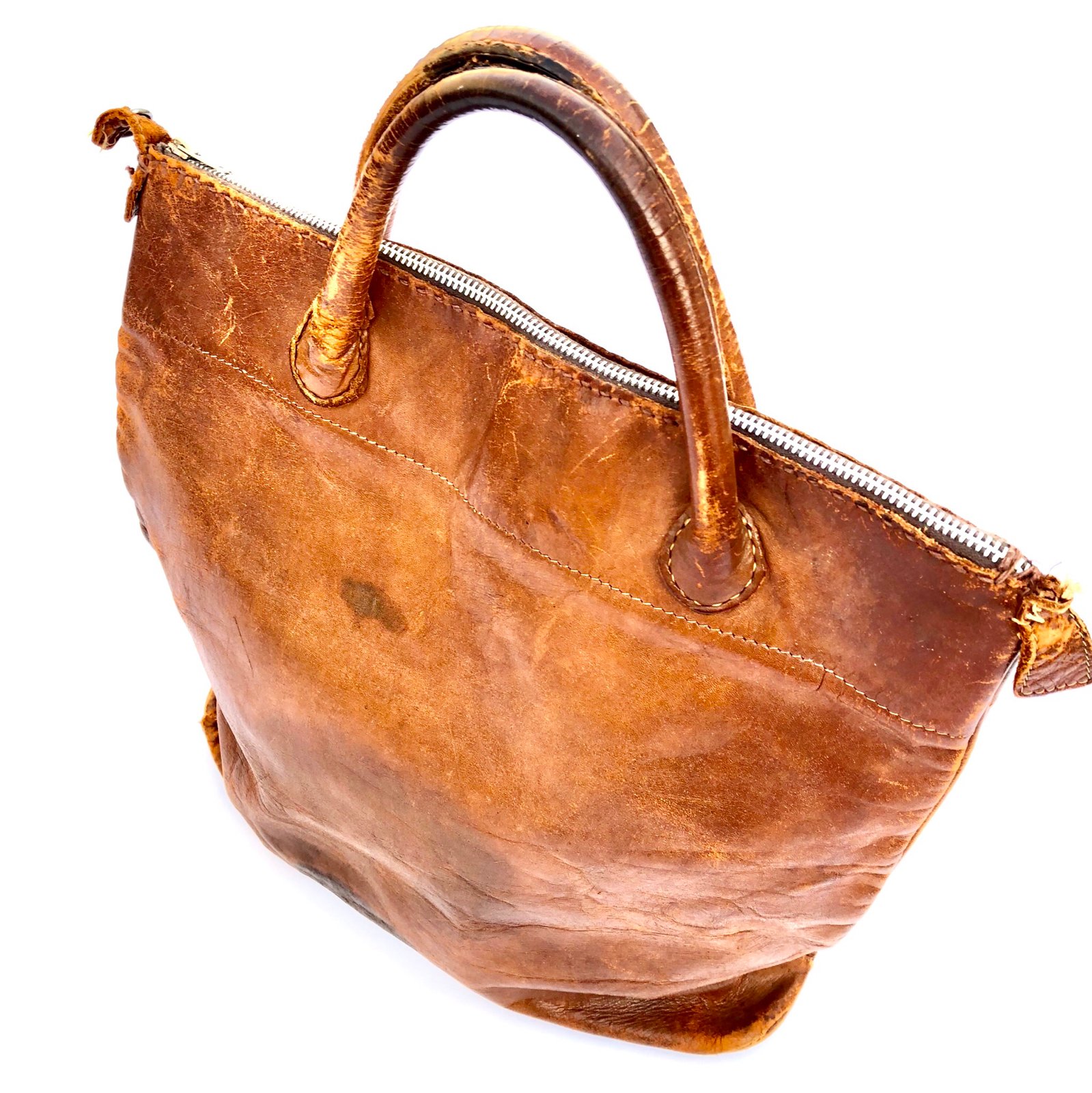 Image of 70’s leather tote bag