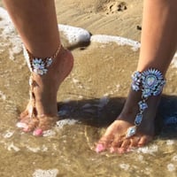 Image 1 of Gold Ice Princess Barefoot Sandal