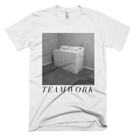 Image of Teamwork Washer Dryer Unisex T-Shirt by HALEHAUS [Made in the USA]