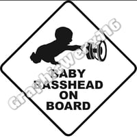 Image 1 of 6 inch Baby basshead on board decal