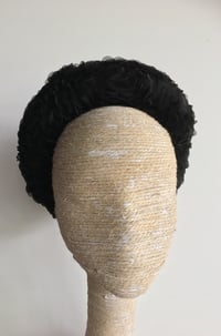 Image 1 of Oversize black pillbox