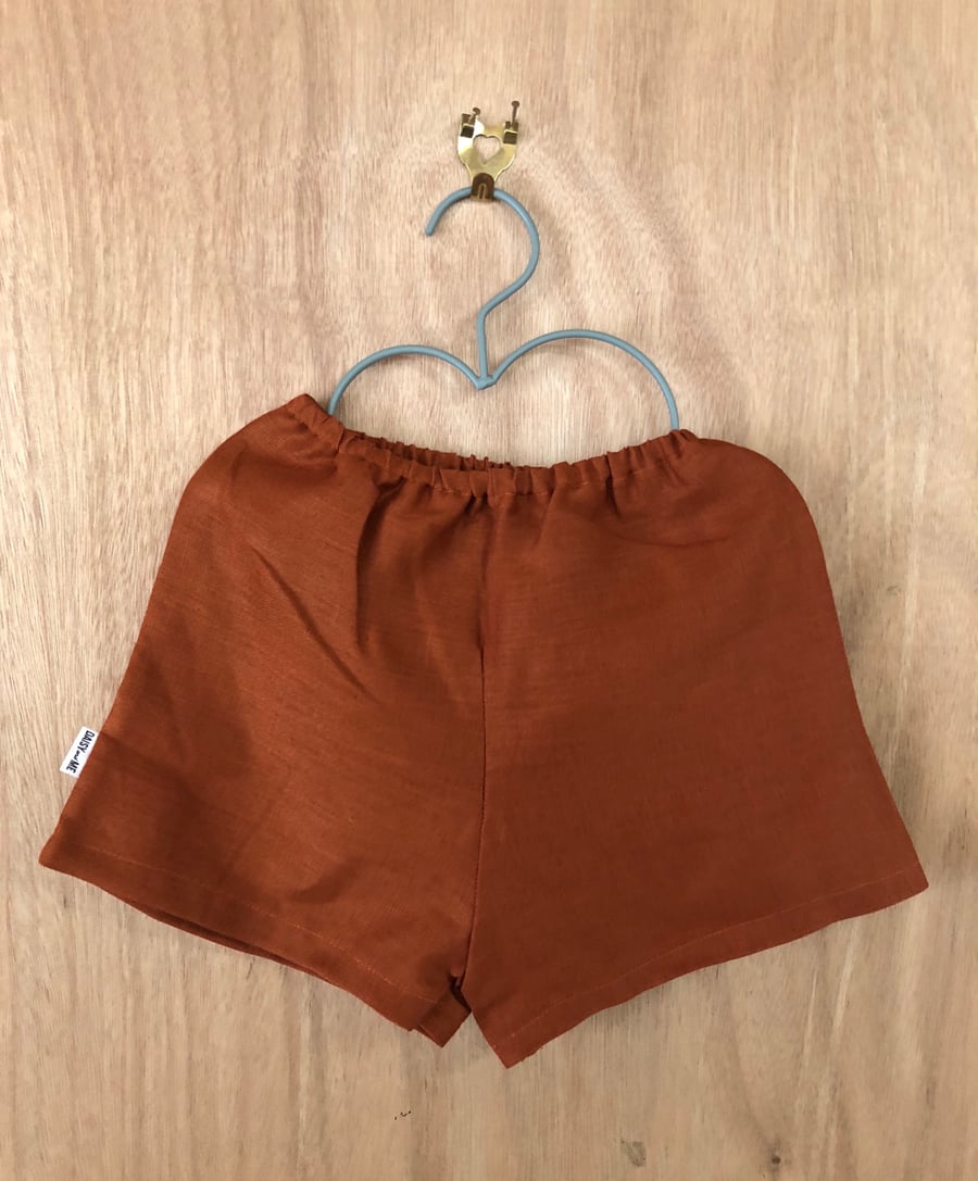 Image of Paprika Linen Shorts