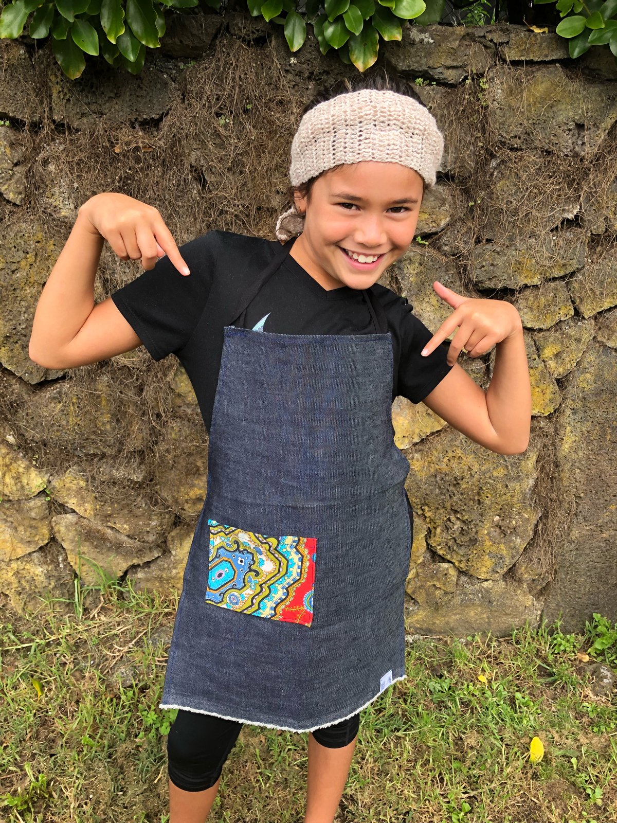 Image of Kids Apron - Retro Pocket