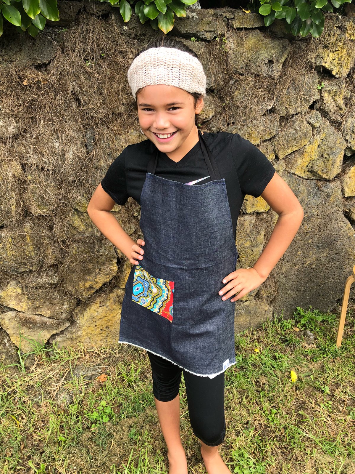 Image of Kids Apron - Retro Pocket