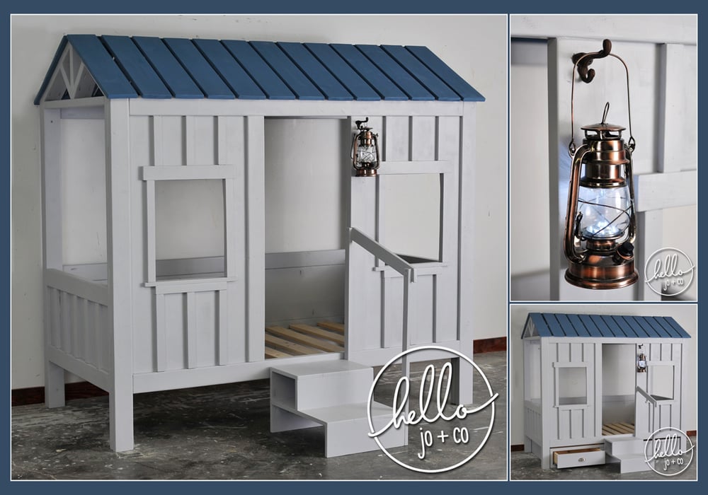 Image of Cabin Fort Playhouse Bed