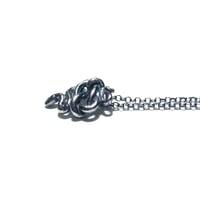 Image 2 of Little Snake necklace in sterling silver or gold