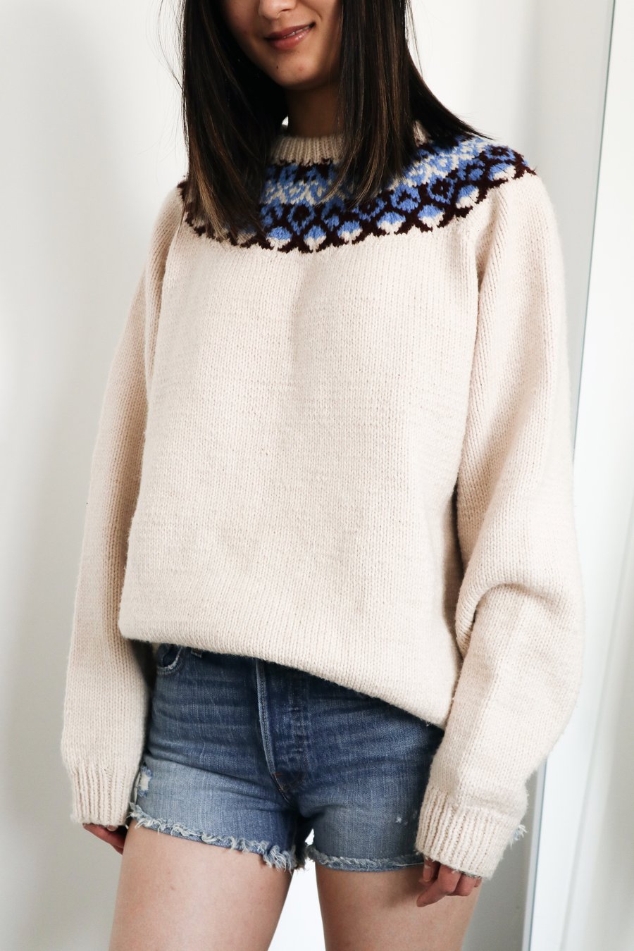 Image of FAIR ISLE VINTAGE KNIT CREWNECK