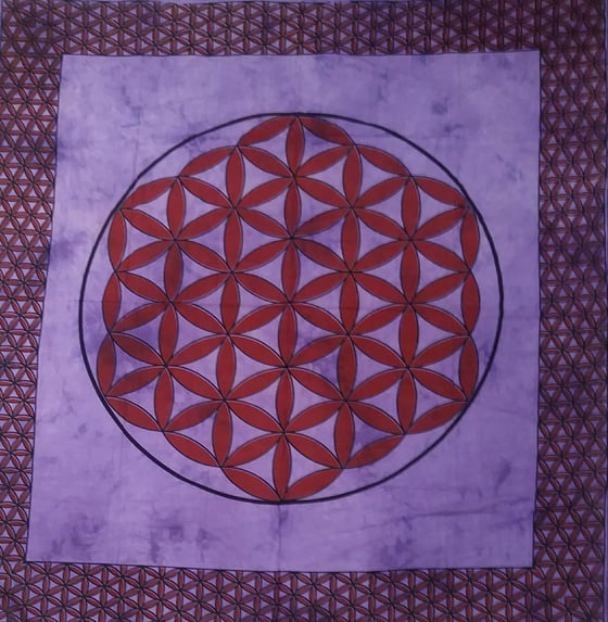 Image of Flower of Life Tapestry