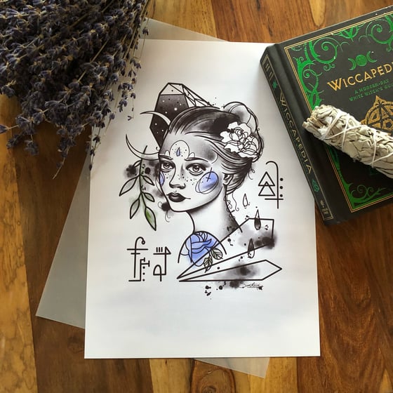 Image of Moon Doll Print ꕽ