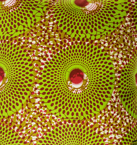 Image of African wax print green - cushion cover