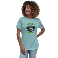 Image 1 of Women's Relaxed T-Shirt, Fresh Water Hunter T-Shirt | Fishing Trout Outdoor Graphic Tee