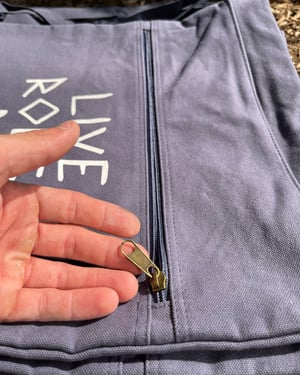 Image of Denim “Scratch” Backpack