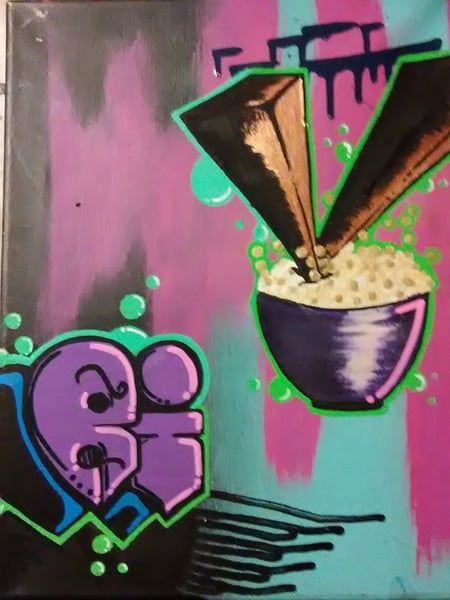 Image of RICE UNDK Graffiti Canvas