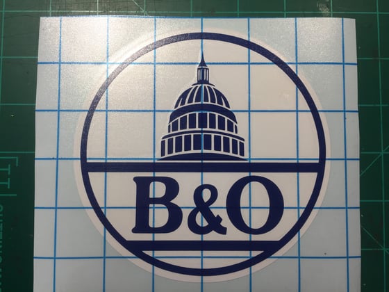 Image of Baltimore & Ohio Railroad Capital Decal