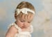 Image of ROCK BOTTOM BLOWOUT SALE Double Ribbon Bow Headbands on 5/8 inch elastic- 14 color choices