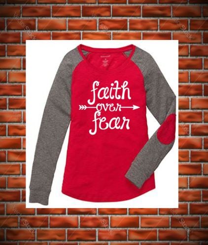 Image of Faith Over Fear Prep Raglan