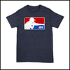 JASTA HEATHER NAVY LOGO TEE