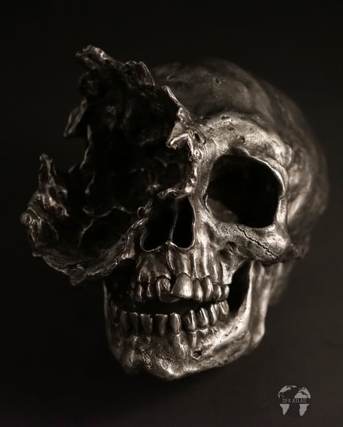 Image of Deformed Aluminium Skull