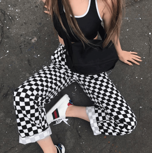 Image of CHECKERED SKATE PANT